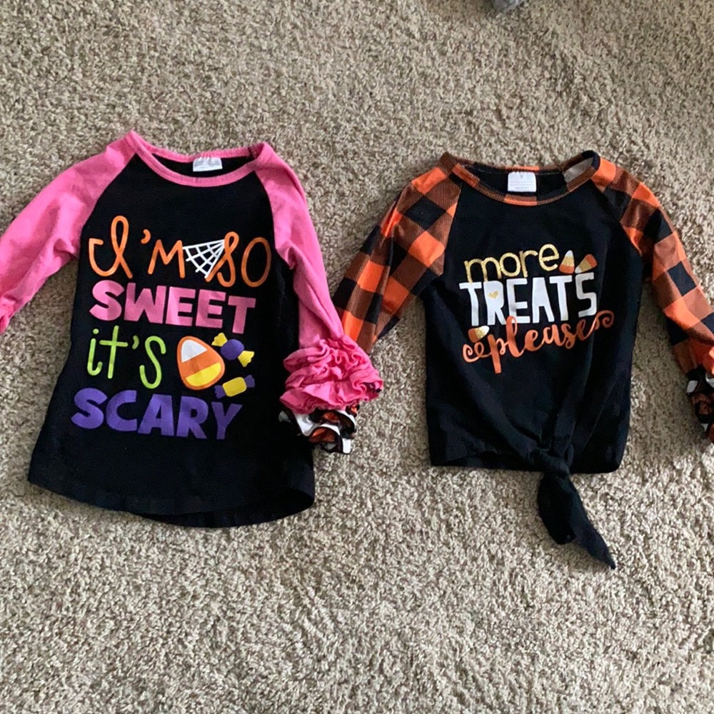 2 cute Halloween shorts 2t